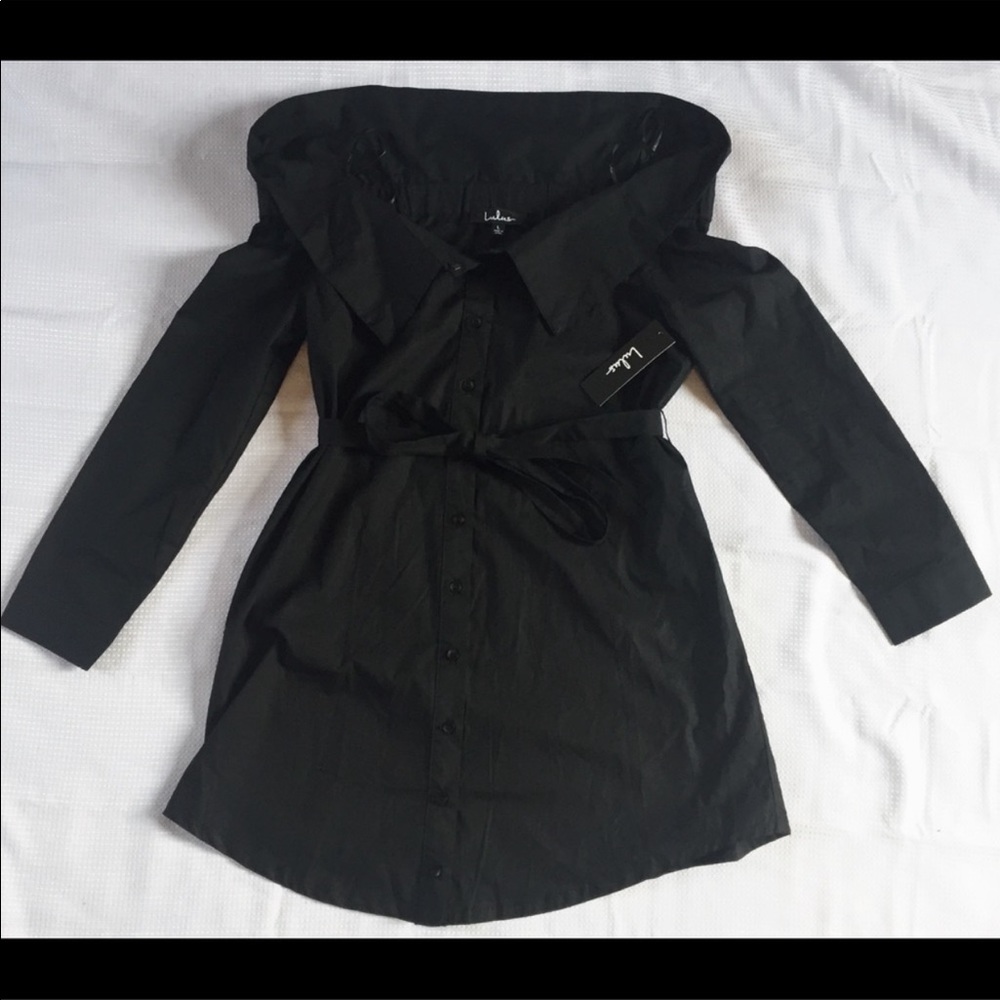 Lulus Off the Shoulder Coat/Shirt WITHOUT TAGS - Picture 2 of 5